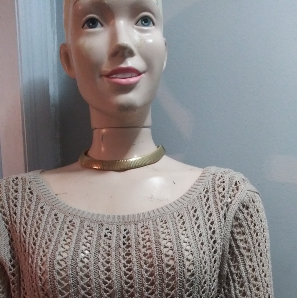 Knit beige sweater